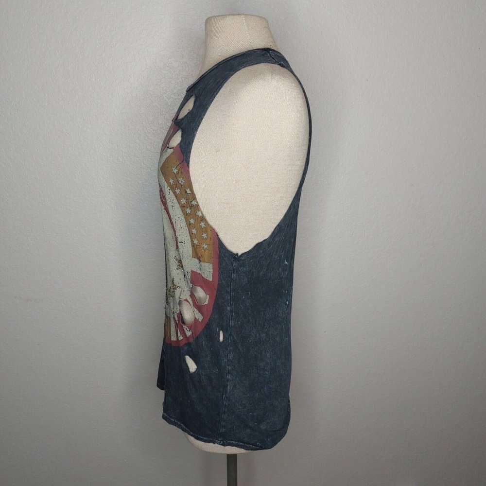 Coca Cola Womens Tank Top Small The Classic Grey Distressed Holes Party Favorite - Picture 4 of 12